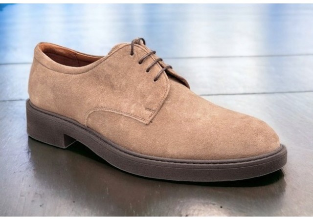 Pantofi barbati, casual, piele naturala intoarsa, Negru, ALEXANDER 06